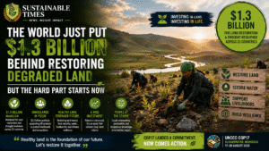 1.3 billion - land - restoration