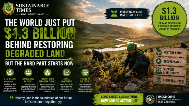 1.3 billion - land - restoration