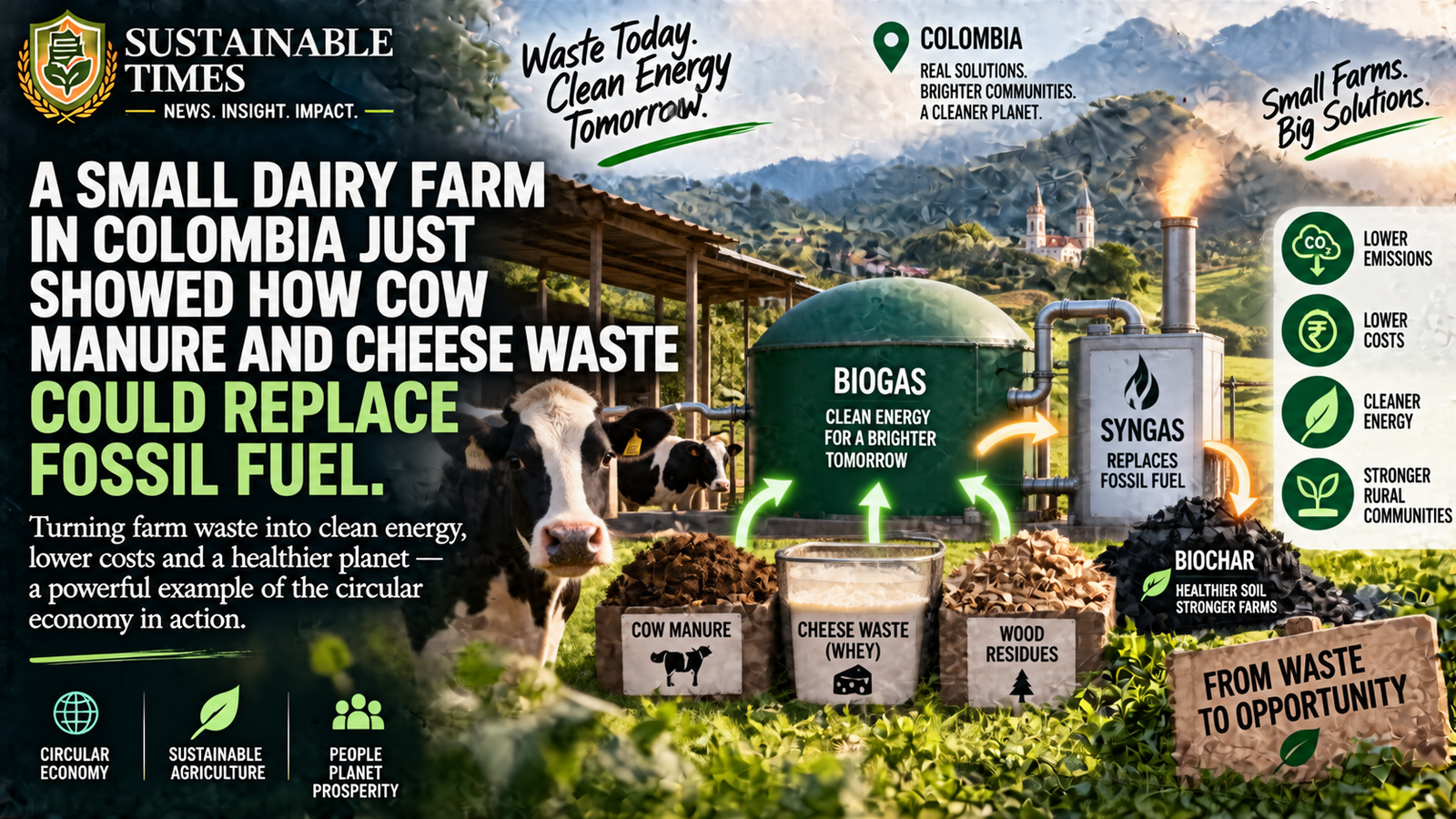 How a Small Colombian Dairy Farm Turned Manure and Cheese Waste Into Energy