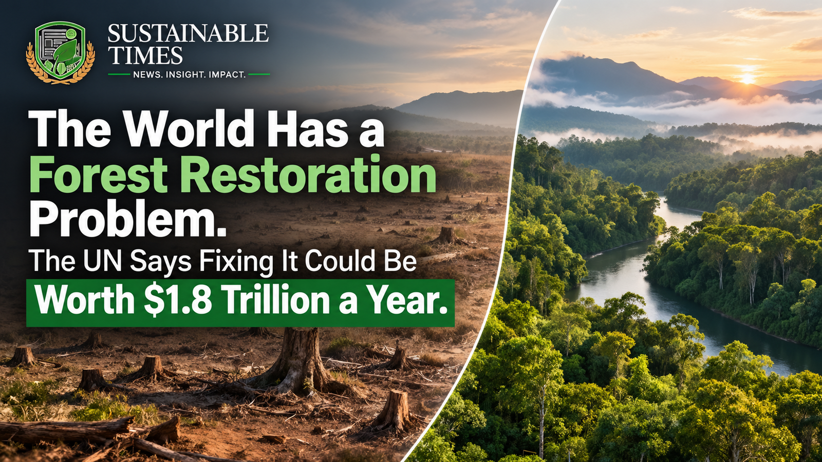 The World’s Forest Restoration Problem Could Be a $1.8 Trillion Opportunity