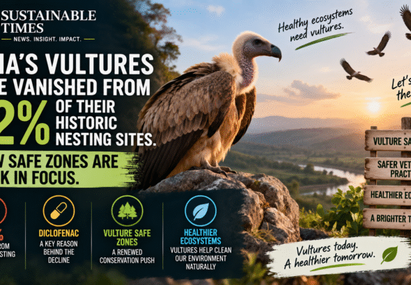 India’s Vultures Vanish From 72% of Historic Nesting Sites: Why Safe Zones Matter