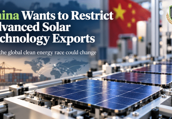 China’s Solar Technology Export Shift