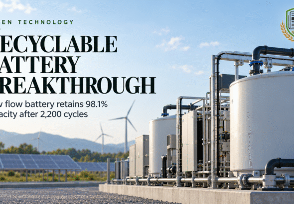 Recyclable Battery Breakthrough